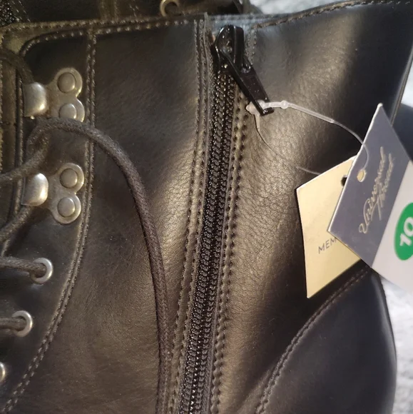 NWT Universal Thread Marta Black Combat Boots - Women's - Picture 6 of 7